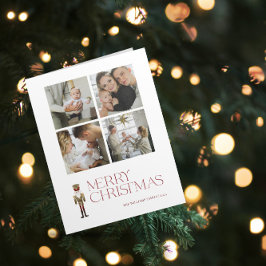 Tarjeta Fotos de la familia Merry Christmas 4