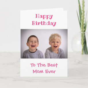 Tarjeta Fotos de los mejores niños de la historia de mamá,