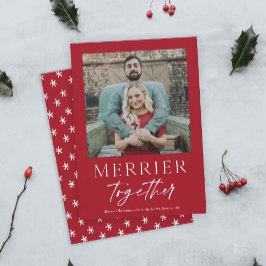Tarjeta Fotos de Merrier Together: Feliz Navidad