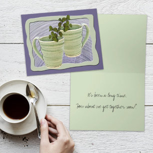 Tarjeta Fotos de tus ramitas de menta verde en espiral