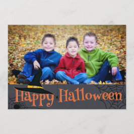 Tarjeta Fotos del Gorra Happy Halloween Witts