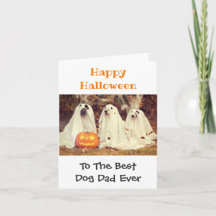 Tarjeta Fotos del mejor perro de Halloween Mascota de papá
