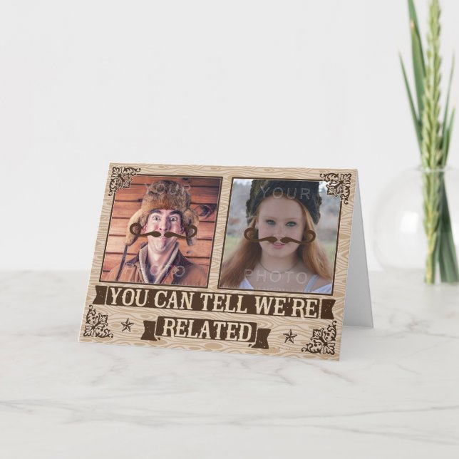 Tarjeta Fotos divertidas de la familia de los Personalizad (Anverso)