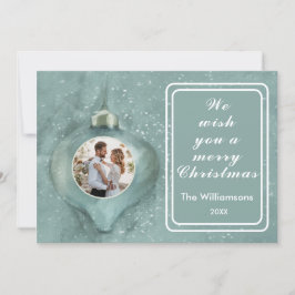 Tarjeta Fotos familiares personalizadas de Ornamento de Na