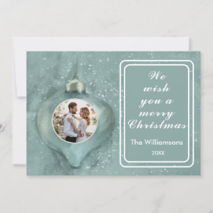 Tarjeta Fotos familiares personalizadas de Ornamento de Na