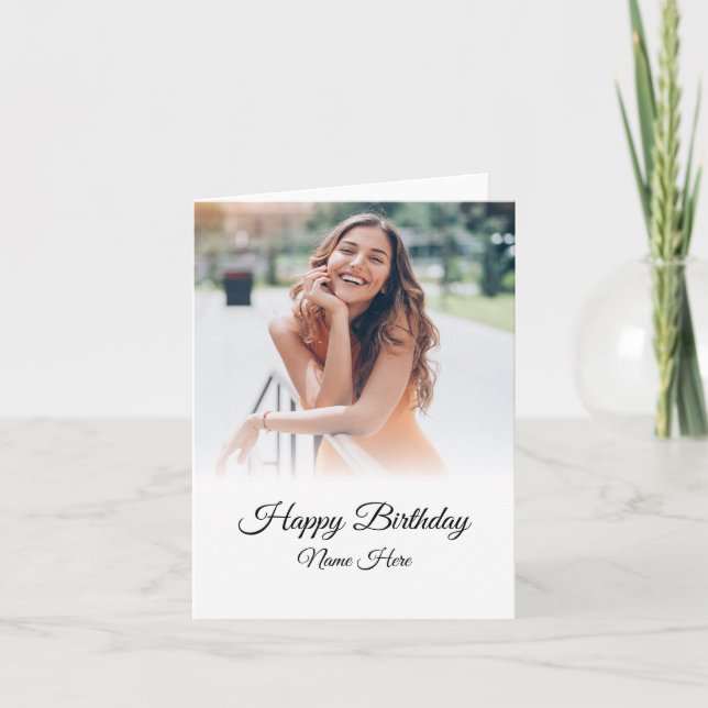 Tarjeta Fotos felices de cumpleaños (Anverso)