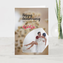 Tarjeta Fotos modernas amor a esposa esposa feliz aniversa