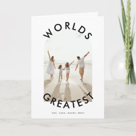 Tarjeta Fotos NEGATIVAS del personalizado "MUNDO MÁS GRAND