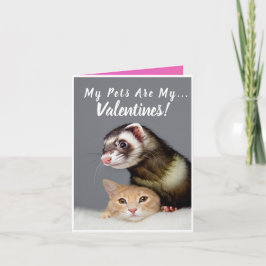 Tarjeta Fotos Personalizadas de Mascotas Día de San Valent