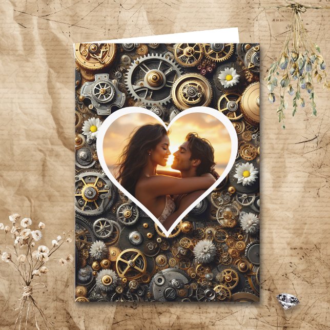 Tarjeta Fotos personalizadas Steampunk Happy Aniversario (Subido por el creador)