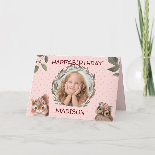 Tarjeta Fotos personalizados Cumpleaños (Anverso)
