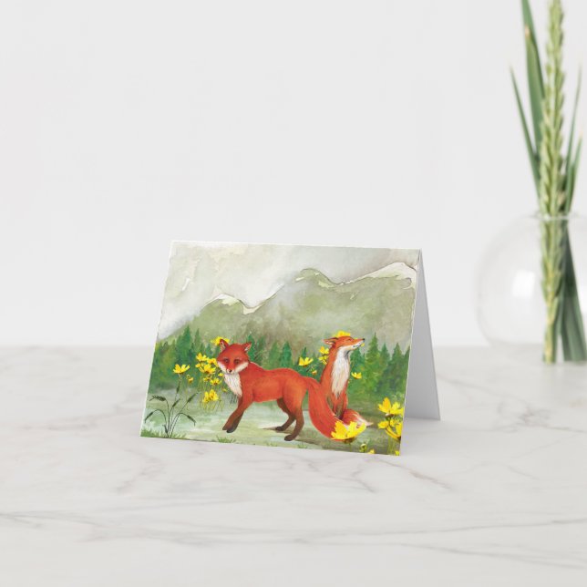 Tarjeta Fox All Occasion Notecard (Anverso)