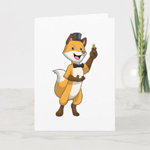 Tarjeta Fox as Groom con anillo Boda