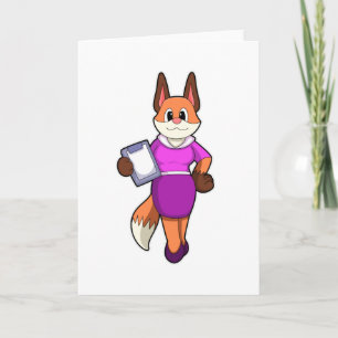 Tarjeta Fox como secretario con Skirt