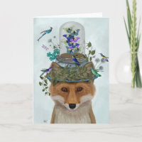 Fox con mariposa Bell Jar