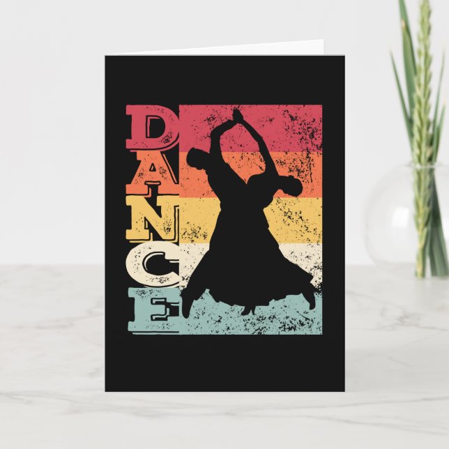 Tarjeta Fox lenta de la pareja bailarina de danza estándar (Anverso)