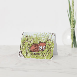 Tarjeta Fox Notecards