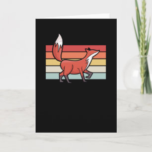 Tarjeta Fox Retro Vintage