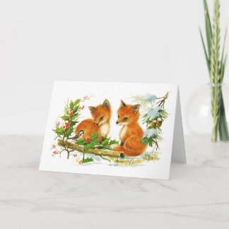 Tarjeta Foxes de bebé ventilado