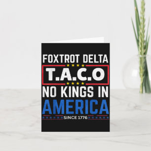 Tarjeta Foxtrots Delta Taco King En América Desde 1776 4º