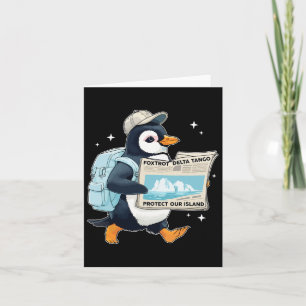 Tarjeta Foxtrots deltas Tangos Pingüinos Anti Trump 1