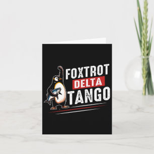 Tarjeta Foxtrots Deltas Tangos Pingüinos Anti Trump 6