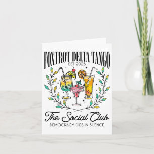 Tarjeta Foxtrots Deltas Tangos Retro Vintage Beach