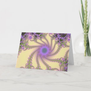 Tarjeta Fractal encantado del jardín