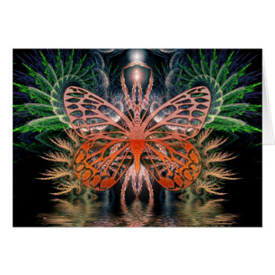 Tarjeta Fractal Lady Butterfly