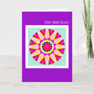 Tarjeta Fractal Mandala - Ponte bien pronto