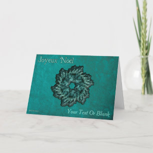 Tarjeta Fractal Wreath - Joyeux Noël