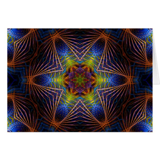 Tarjeta FractalBlue-Star (Anverso (Horizontal))