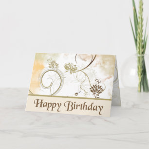 Tarjeta Fractales - Feliz cumpleaños
