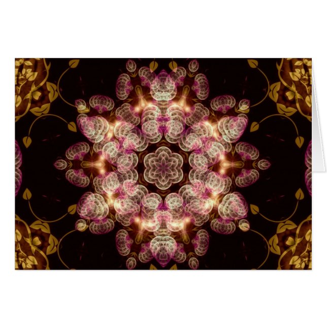 Tarjeta FractalRosea (Anverso (Horizontal))