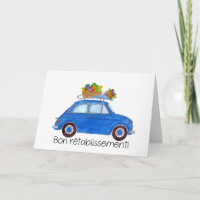 Francés se recuperan Blue Retro Fiat 500