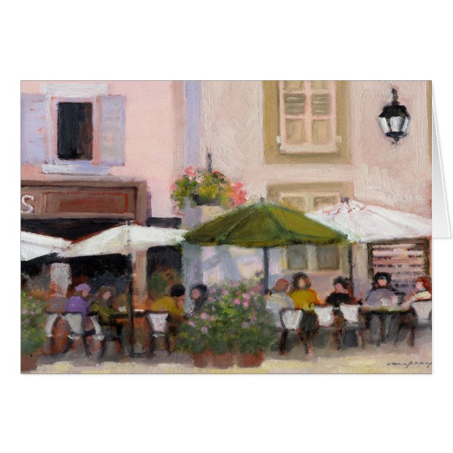 Tarjeta francesa del café del país (Anverso (Horizontal))