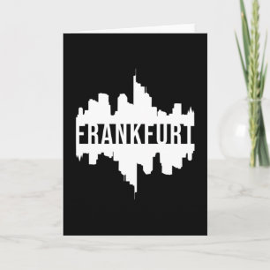 Tarjeta Fráncfort Alemania Ciudad Paisaje Urbano Idea de R