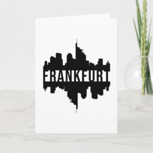 Tarjeta Fráncfort Alemania Ciudad Paisaje Urbano Regalo Di