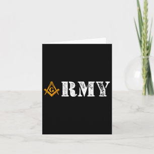 Tarjeta Francmasones del Ejército Día D Día Masonic Memori