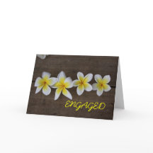 Tarjeta Frangipani de compromiso