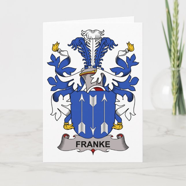 Tarjeta Franke Family Crest (Anverso)