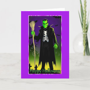 Tarjeta Frankenstein Halloween
