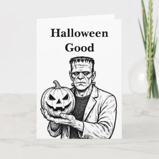Tarjeta Frankenstein Halloween Bueno