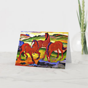Tarjeta Franz Marc - Caballos de manoseo IV.1911