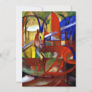 Tarjeta Franz Marc - Gazelles