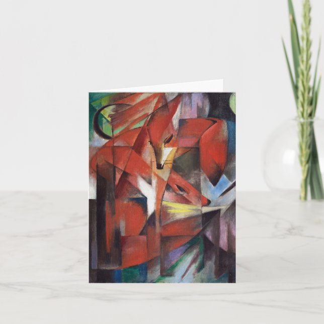 Tarjeta Franz Marc - Los zorros, 1913 (Anverso)