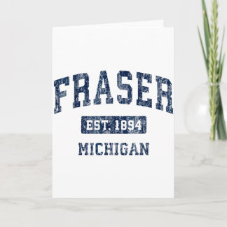 Tarjeta Fraser Michigan Mi Deportes Antiguos Establecidos 