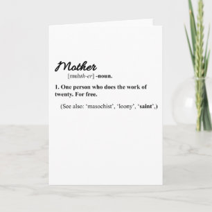Tarjeta FRASES DIVERTIDAS DE MADRE Citas Feliz Día de las