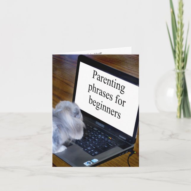 Tarjeta frases divertidas para los nuevos padres (Anverso)