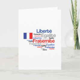 Tarjeta Fraternidad por la Igualdad Libertad Día de la Bas